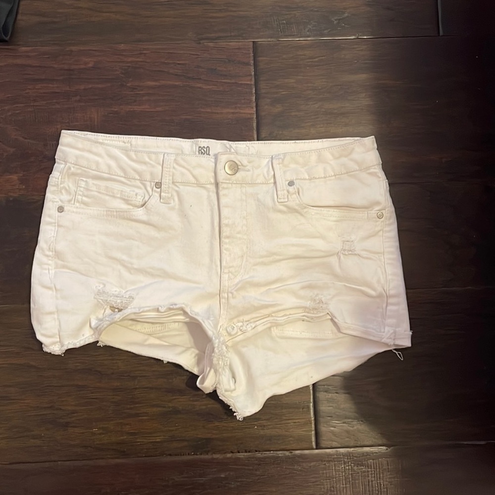 White jean shorts!